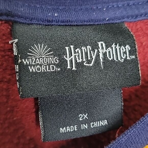 Harry Potter Hogwarts Colorblock Crewneck Sweater Size 2X - Picture 5 of 6